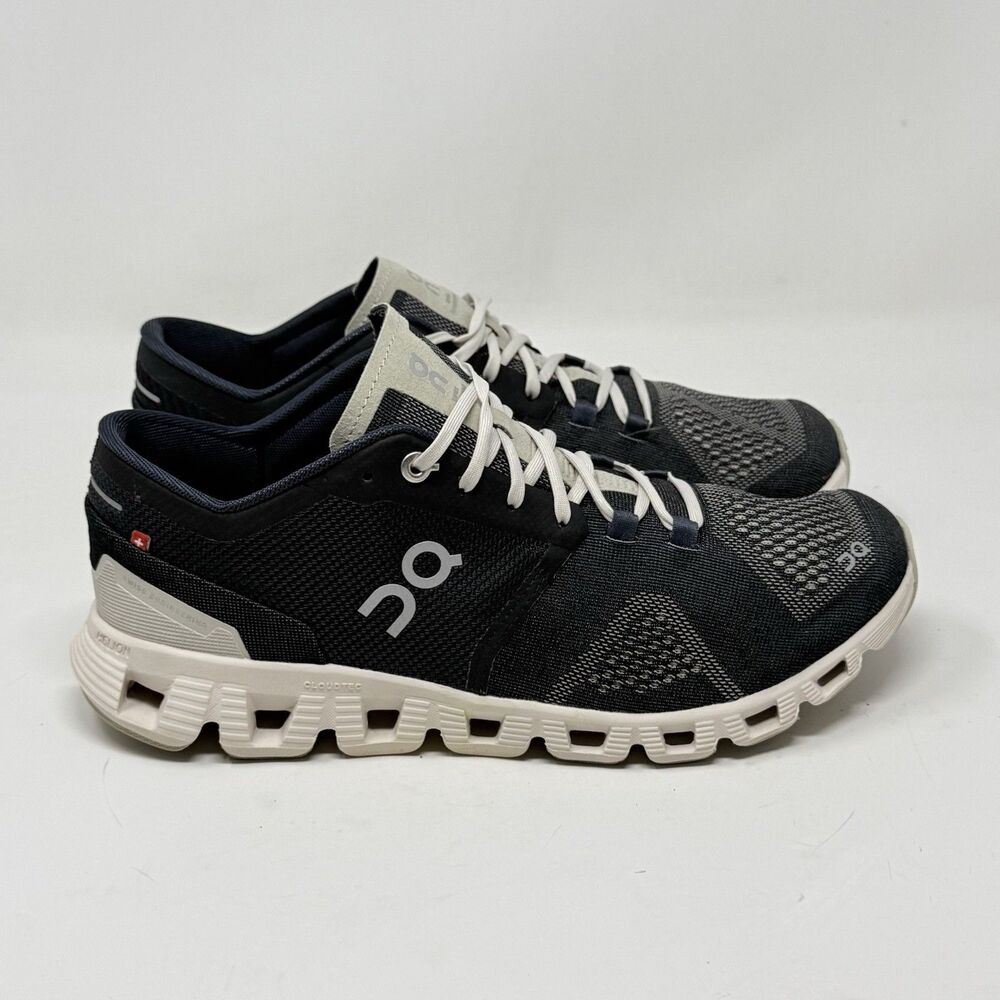 On Cloud X Running Shoes Womens 8.5 Black Pearl Lightweight Athletic Sneakers